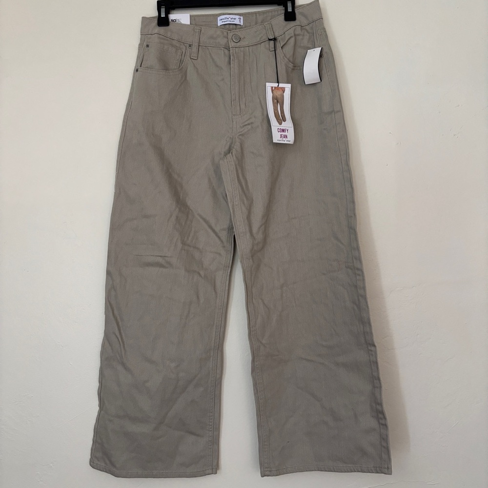 Vanilla Star Women’s Silver Baggy Denim Pants, Size w30/11